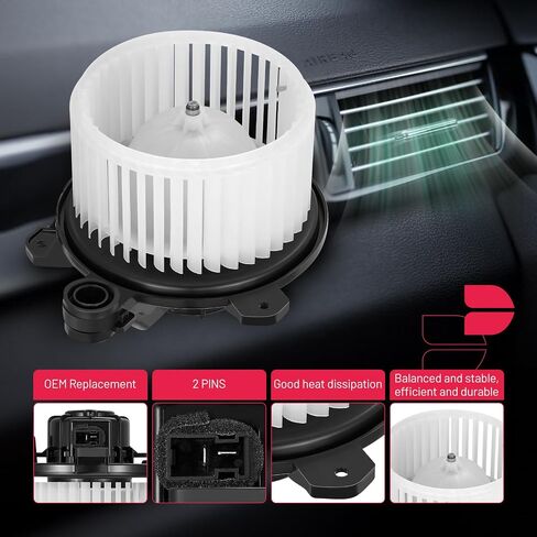 BDFHYK AC Heater Blower Motor Fan PM4904 Compatible with Chevy Spark 2016-2022 L4 1.4L,HVAC Blower Motor Assembly Replacement for 42643910 1845250 in Saudi Arabia