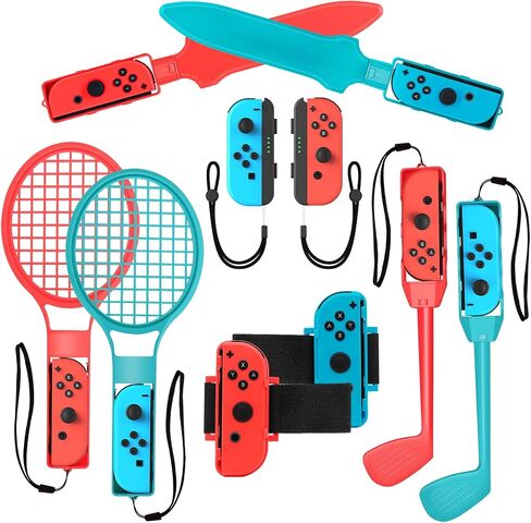 16in1 Switch Sports Accessories for Nintendo Games: Family Party Switch Games Accessories Bundle Kit for Nintendo Switch/OLED Kids Sports Games in Saudi Arabia