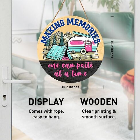 Camping Wall Decor Sign, Camping Signs for Campers Campsite Inside Camp Hanging Sign Decor RV Motorhome Accessories Decorations Gift for Camper Camping Lover, The RVers Prayer in Saudi Arabia
