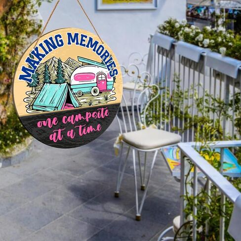 Camping Wall Decor Sign, Camping Signs for Campers Campsite Inside Camp Hanging Sign Decor RV Motorhome Accessories Decorations Gift for Camper Camping Lover, The RVers Prayer in Saudi Arabia