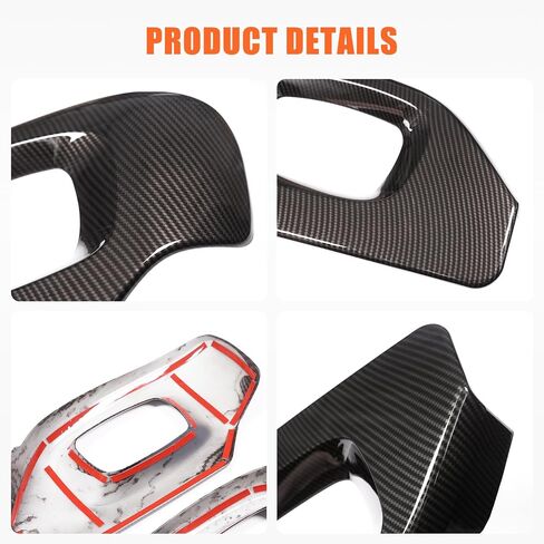 غطاء تقليم جانبي مقعد متوافق مع Land Rover Range Rover Sport 2014-2017 ، Range Rover Vogue 2014-2017 ، ABS 2PCS Car Interior Trim (نمط ألياف الكربون) in Kuwait