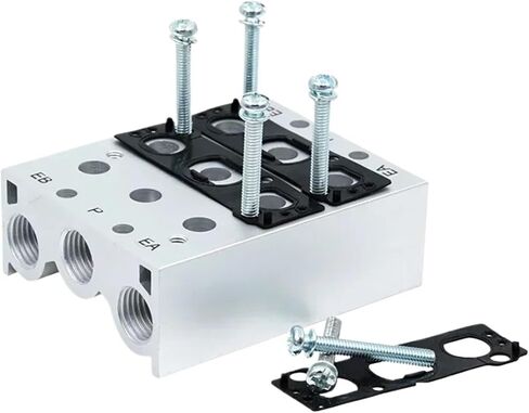 1PCS SY3120 SY5120 SY7120 Solenoid Valves Mifond العادم SS5Y5-2F/3F/4F/5F/6F/7F محطة صمامات القاعدة الهوائية مع حشوات (9F ، SY3120) in Saudi Arabia