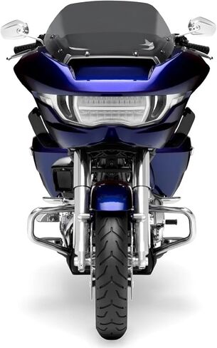 12 '' الزجاج الأمامي الزجاج الأمامي خائن الرياح المتوافق مع Harley Road Glide Cvo Fltrxse 2023-2025 CVO ST FLTRXSTSE FLTRX 2024 (أسود) in Kuwait