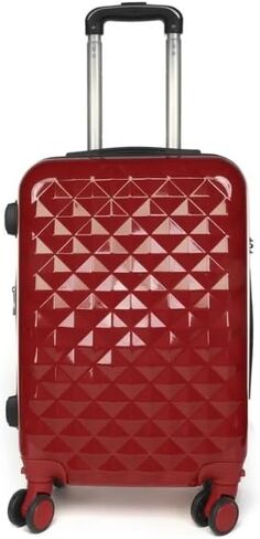 SIAM'S Hardside Expandable Spinner Wheel,Luggages, Teal, 20" Carry-On (RED) in Kuwait