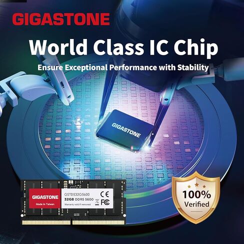 【DDR5 RAM】 GIGASTONE 128GB Kit (4x32GB) DDR5 4800MHz PC5-38400 CL 40-40-40-77 1.1V SODIMM 262 Pin Unbuffered Non ECC High Performance Notebook Laptop Memory Upgrade in Kuwait