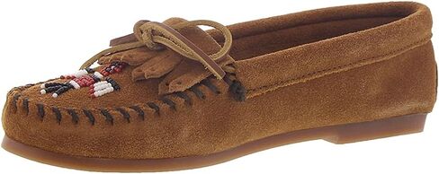 Minnetonka Thunderbird Women's Slip On ، 9.5 E US ، Brown in Saudi Arabia