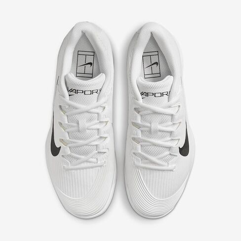 Nike Vapor 12 Women's Hard Court Tennis Shoes (FV5554-100 ، White/Summit White/Black) in Saudi Arabia
