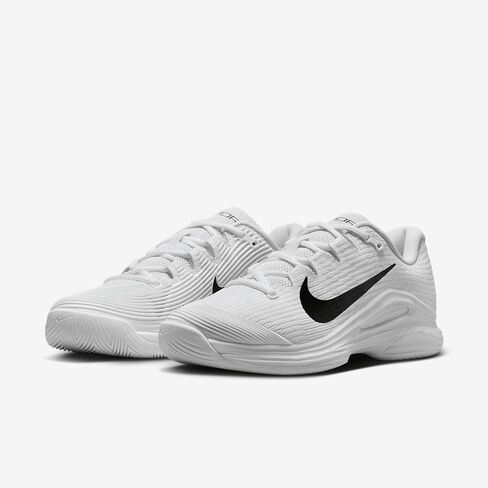 Nike Vapor 12 Women's Hard Court Tennis Shoes (FV5554-100 ، White/Summit White/Black) in Saudi Arabia