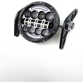 7 بوصة 60W دراجة نارية LED LED LED مصباح رأس 12-36V جولة المصباح الأمامي 3400LM 6500K لجروم 125 MSX125 2013-2016 Ducati Venom X12RS 125 (قشرة اللون الأسود A) in Kuwait