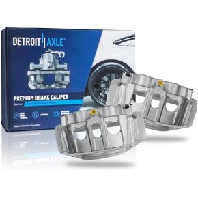 Detroit Axle-الفرجار الفرامل الخلفية مع استبدال قوسين لـ Ford E-150 E-250 E-350 Super Duty Econoline Wagon Van-2PC Set in Kuwait