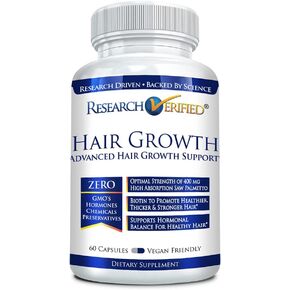 الأبحاث التي تم التحقق منها دعم نمو الشعر - مع البيوتين ، حاصرات DHT والفيتامينات - نمو الشعر والوقاية من تساقط الشعر ، زجاجة واحدة (إمدادات واحدة) in Kuwait