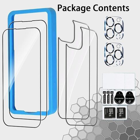 Front and Back Protector for iPhone 16 Pro Max + Camera Lens Protector in Saudi Arabia