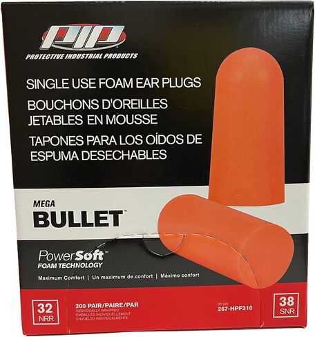 Pip Mega Bullet يمكن التخلص من المقابس الرغوية البولي يوريثان الناعمة ، غير مسجلة - NRR 32 - 200 زوج/صندوق in Saudi Arabia