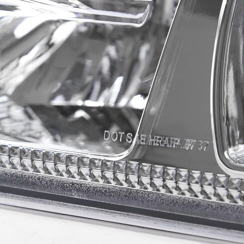 مواصفات Tuning Black Housing Lens 1PC المصابيح الأمامية + أضواء الزاوية متوافقة مع 1987-1993 Ford Mustang L + R مجموعة مصباح مصباح الرأس in Kuwait