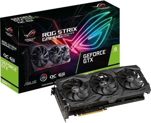 ASUS ROG Strix GeForce GTX 1660 Super™ Advanced 6GB Edition GDDR6 HDMI 2.0 DP 1.4 Gaming Graphics Card (ROG-STRIX-GTX1660S-A6G-GAMING) in Saudi Arabia