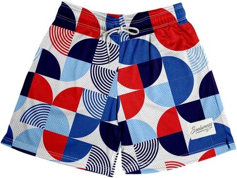 Men's Graphic Mesh Shorts Cool Retro Basketball Running Athletic Shorts Drawstring Waist Casual Track Shorts in Kuwait
