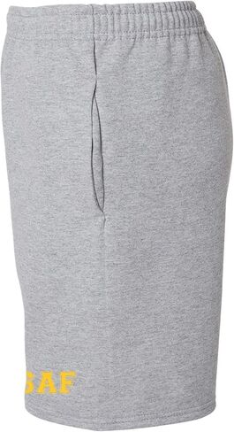 Zerogravitee USAF Athletic Gold Prints Sweatshorts in Saudi Arabia