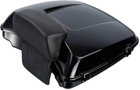 TCMT Black Latch 5.5 "Razor Tour Pack Trunk Backrest 2 Up Rack Fit for Harley Touring Road King Flhr Street Glide Flhx Road Electra Glide 2014-2025 in Saudi Arabia