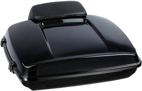 TCMT Black Latch 5.5 "Razor Tour Pack Trunk Backrest 2 Up Rack Fit for Harley Touring Road King Flhr Street Glide Flhx Road Electra Glide 2014-2025 in Saudi Arabia