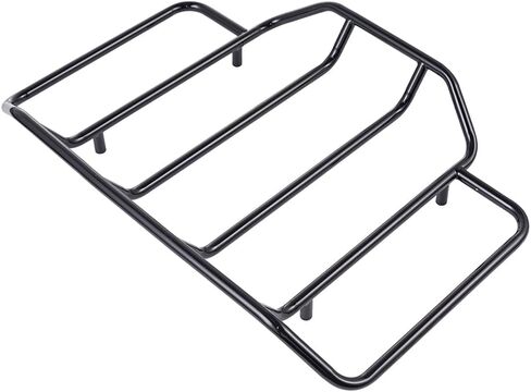 Advanblack Air Wing Tour Pack Luggage Rack for Harley Touring King Chopped Razor-Pak – Fits Advanblack Hard Tour Pack Lids, Chrome or Black, with Mounting Hardware (Black) in Saudi Arabia