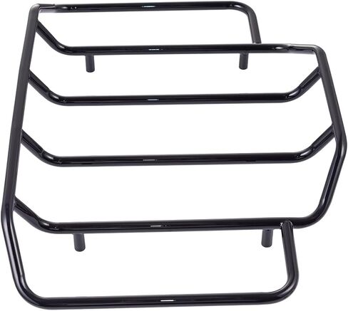 Advanblack Air Wing Tour Pack Luggage Rack for Harley Touring King Chopped Razor-Pak – Fits Advanblack Hard Tour Pack Lids, Chrome or Black, with Mounting Hardware (Black) in Saudi Arabia