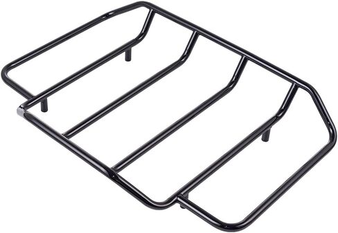 Advanblack Air Wing Tour Pack Luggage Rack for Harley Touring King Chopped Razor-Pak – Fits Advanblack Hard Tour Pack Lids, Chrome or Black, with Mounting Hardware (Black) in Saudi Arabia