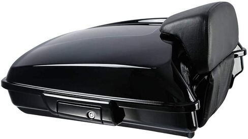TCMT Black Latch 5.5 "Razor Tour Pack Trunk Backrest 2 Up Rack Fit for Harley Touring Road King Flhr Street Glide Flhx Road Electra Glide 2014-2025 in Saudi Arabia