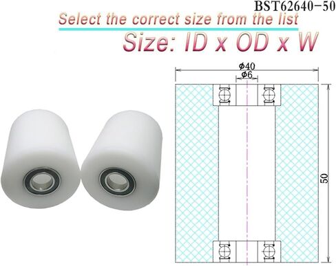 1pcs 6x35x30 بوم بكرات محمل مزدوجة BST62635-30 6 * 35 * 30 دليل البولي أكسيمي ميثيلين برة بلاستيكية 35 مم (10x30x20mm) in Kuwait