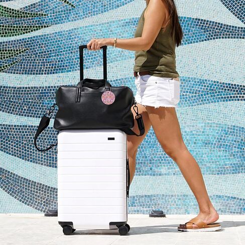 Round Cute Luggage Tags 2 Pack Sasquatch Creative Baggage Tags,Cruise Travel Baggage Suitcases Tag with Stainless Steel Loop ID Tag Privacy Flap in Kuwait