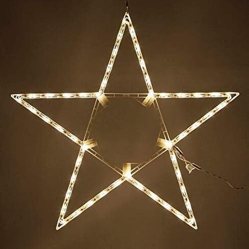 32" Lighted Christmas Star Outdoor Star Light, Warm White LED in Saudi Arabia