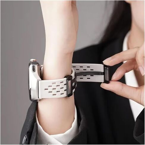 حزام سيليكون مغناطيسي مقاس 22 مم 18 مم لـ Huawei GT5 GT5 Pro GT4 GT3 46mm Breatable Sports Band for Huawei Watch GT5 GT4 41mm Watchbands in Kuwait