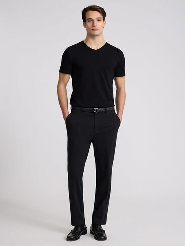 EXPRESS Men’s Pima Cotton Tee – Short Sleeve V-Neck, Ultra-Soft Premium Knit in Kuwait