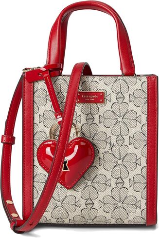 kate spade new york Manhattan Eyelet Leather Mini Tote, True White in Saudi Arabia