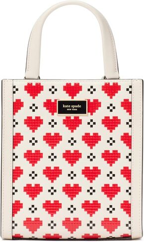 kate spade new york Manhattan Eyelet Leather Mini Tote, True White in Saudi Arabia