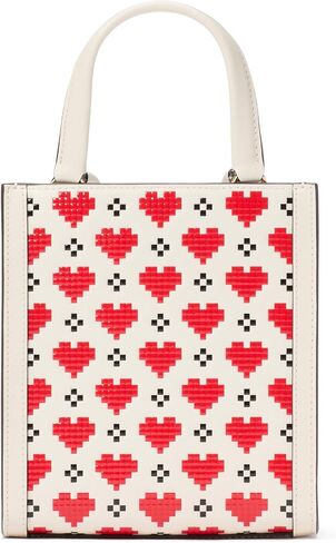 kate spade new york Manhattan Eyelet Leather Mini Tote, True White in Saudi Arabia