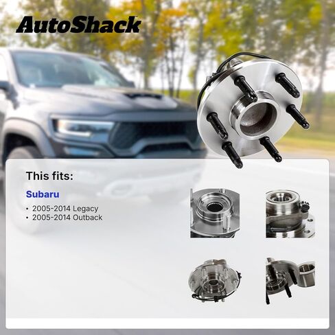 Autoshack Front Wheel Hub Presenting for 2005 2006 2007 2008 2008 2010 2011 2012 2013 2014 Subaru Outback Legacy 2.5L 3.0L 3.6L AWD 5-LUG HB613222 in Saudi Arabia