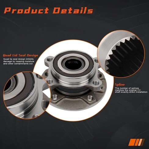 Drivestar 513389 محمل العجلات وتجميع المحور يناسب اليسار واليمين للفترة 2015-2020 Jeep Renegade ، 2016-2020 Fiat 500x in Saudi Arabia