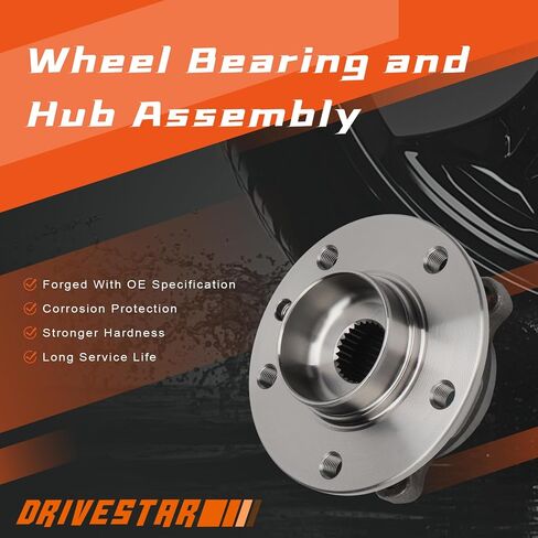 Drivestar 513389 محمل العجلات وتجميع المحور يناسب اليسار واليمين للفترة 2015-2020 Jeep Renegade ، 2016-2020 Fiat 500x in Saudi Arabia