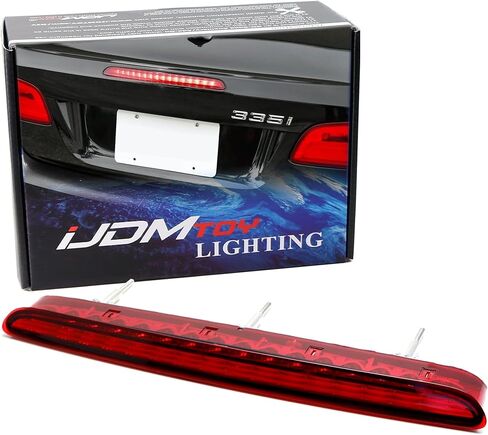 IJdmtoy OE-Spec Red Lens Full LED Trunk LID Third Brake Light Bar Assembly متوافق مع BMW 2010-2013 E93 3 SEIES قابلة للتحويل فقط in Saudi Arabia