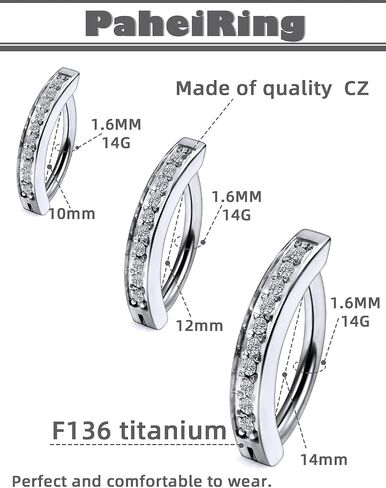 14G Titanium Clicker Belly Button Ring for Women 10mm 12mm 14mm Belly Rings Hoop Belly Button Rings Simple Reverse Navel Rings Body Belly Piercing Jewelry Hinged Rings for Belly Button in Kuwait