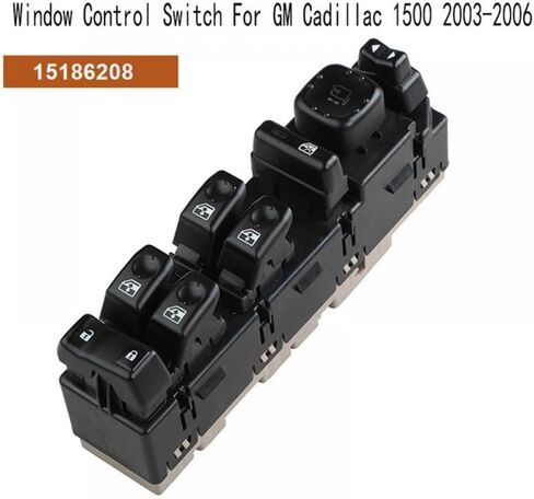 مفتاح التحكم في النافذة الكهربائية متوافق مع GM 1500 Models 2003 إلى 2006 أرقام الأجزاء 15186208 15883319 15112971 15202850 in Saudi Arabia