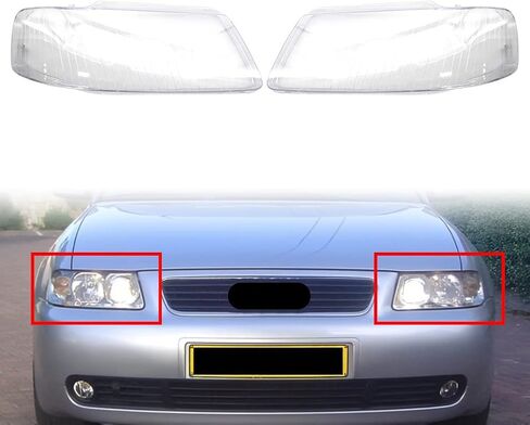 CHCURY1 LEST & RISE -MEDLAMP Lens Cover Cover Clear Shell Replace for Audi A3 2001 2002 2003 in Saudi Arabia