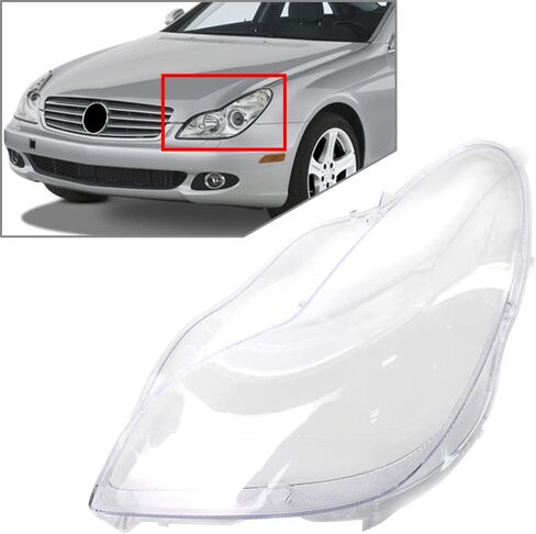 CHCURY1 LEFT LEFT CLEAR LENS COVER COVER LENDAMP SHELL بديل لـ Mercedes Benz W219 CLS350 CLS500 CLS550 2006 2007 2008 2000 2011 in Saudi Arabia