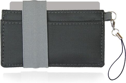 Crabby Wallet - محفظة رقيقة من الجيب الأمامي - سلسلة Canvas - حامل بطاقة الائتمان - محافظ سفر صغيرة - محافظ مضغوطة للرجال والنساء - يحمل البطاقات ، والهاتف ، والمفاتيح (MONA) in Kuwait