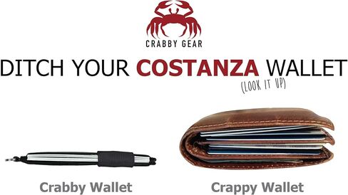 Crabby Wallet - محفظة رقيقة من الجيب الأمامي - سلسلة Canvas - حامل بطاقة الائتمان - محافظ سفر صغيرة - محافظ مضغوطة للرجال والنساء - يحمل البطاقات ، والهاتف ، والمفاتيح (MONA) in Kuwait