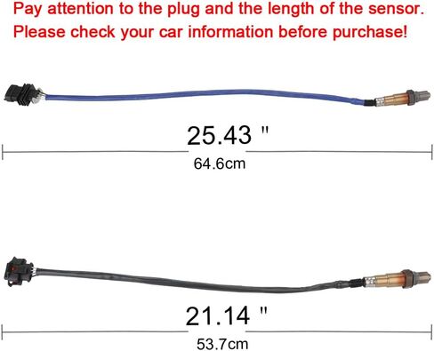 JDMON 2PCS O2 Oxygen Sensor Replacement for 2013-2021 Buick Encore 1.4L, 2012-2020 Chevrolet Sonic, Trax, Cruze Compatible with 2344528, 2344529 in Saudi Arabia