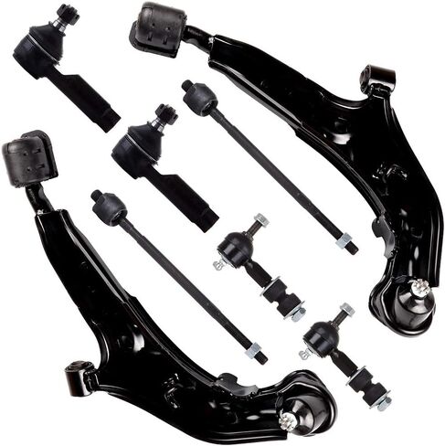 مجموعة التعليق 8-PC FIT 1995-1999 لنيسان Maxima 1996-1999 لـ Infiniti i30 الأمامية الذراع السفلى والكرة المفصل الداخلي الداخلي in Saudi Arabia