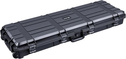 Lykus HC-4210 Waterproof Hard Case with Customizable Foam, Interior size 16.8x5.4x3.5 in, Suitable for long slim items in Saudi Arabia