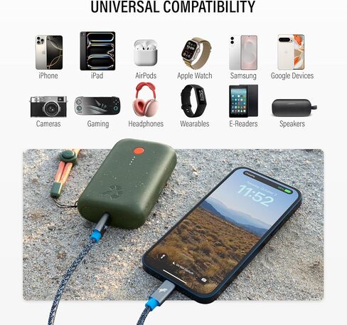 شاحن محمول Nimble Champ، بنك طاقة بسعة 10000 مللي أمبير في الساعة، شحن USB-C مزدوج بقدرة 20 وات in Kuwait