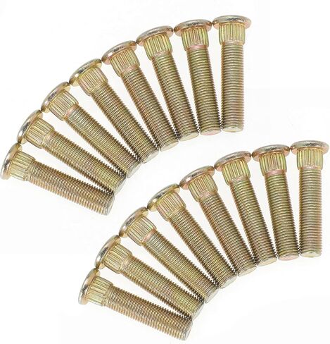 Front Wheel Stud for Polaris for Ranger for Crew for RZR for Sportsman for Trail ACE XP XP4 RZR 4 570 700 800 900 2002-2022 Replace 7517871, 3/8" x 24 Thread x 1-3/4" Long (4Pcs) in Kuwait